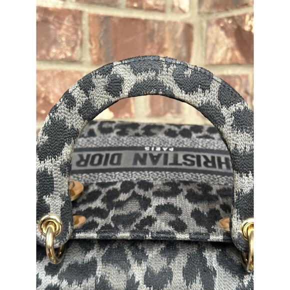 Christian Dior Lady D-Lite Bag Mizza Embroidered Canvas Medium 52213 - Picture 9 of 16